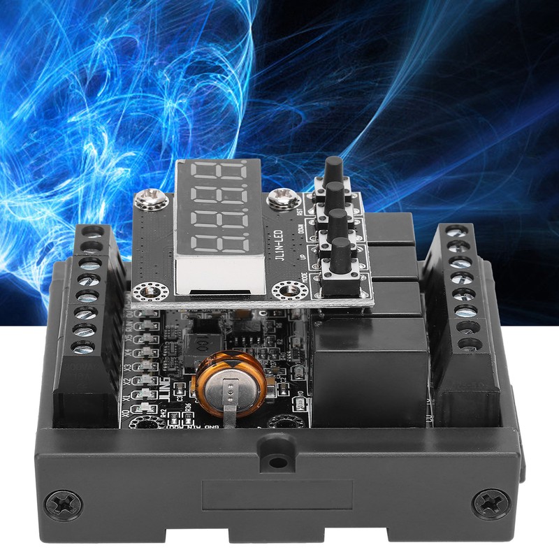 PLC Industrial Control Board Relay Digital Tube Integrated with Shell