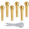 LIANHATA Bridge Pin for Acoustic Guitar, Set of 6, End