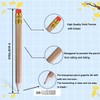 Adhere 25pcs Golf Pencils with Eraser Pre sharpened Hexagon half