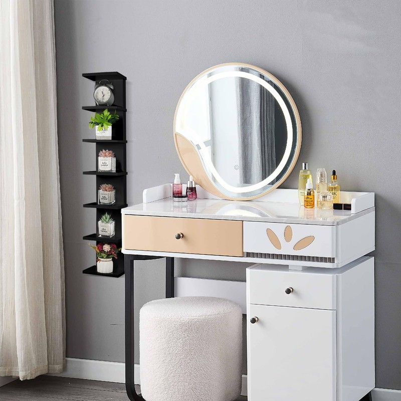 YEXEXINM 7 Tier Wall Shelf Unit - Lack Floating Shelf,