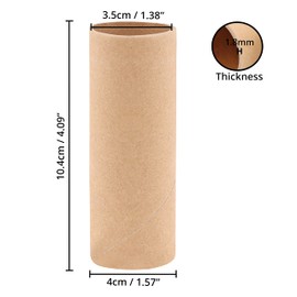 Handi Stitch Brown Cardboard Rolls for Crafts (Pack of 30) L10.4 x D4 cm - Round Craft Cardboard Rolls - Creative DIY Craft Rolls Cardboard Tube Roll for Handmade Crafts, Children's Arts & Projects
