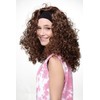 WIG ME UP - LM-153-33# LOCKENPRACHT Perücke mit Stirnband BRAUN