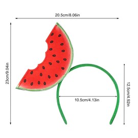 VOSAREA Watermelon Headband Fruit Hairband Summer Headpiece Watermelon Costume for Women Girls