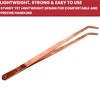 Copper Tongs 8.5 inches Curved Tip Ideal for Jewelry Making