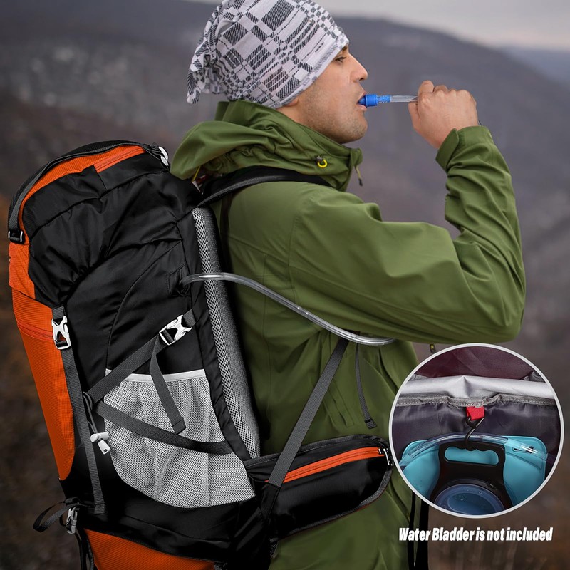 HOMIEE 50L Hiking Backpack Travel Bag Waterproof Camping Backpack with