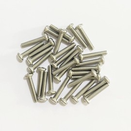 WAFJAMF 8#-32 x 7/8" Machine Screws (30 Pcs) Stainless Steel 8#-32 Knob/Pull Screws Bolt Nut Set Truss Head Screws Bolts for Cabinet Drawer