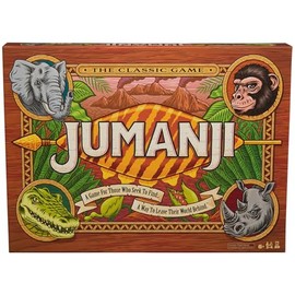 Spin Master Games, Jumanji The Game, The Classic Thrilling Adventure Juego de Mesa Familiar basado en la película de acción y Comedia, Noche de Juegos Familiares para Mayores de 8 años