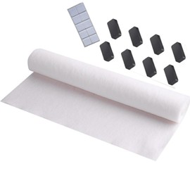 Gkwet Disposable Kitchen Range Hood Oil Absorbing Paper Range Hood Oil Resistant Sticker High Temperature Filter Membrane Universal Film Mesh Cover (46cm*1000cm)