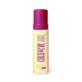 Coco & Eve Sunny Honey Bali - Espuma bronceadora (ultra oscura) natural sin sol, anticelulitis, antienvejecimiento, loción orgánica autobronceadora sin sol