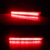 GTINTHEBOX Red Lens Full LED Bumper Reflector Lights Compatible with