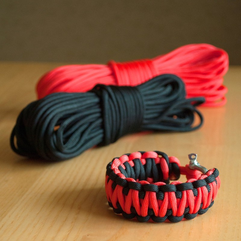 DonDon 30 Metre Long Fabric Ribbon, Nylon Cord, Paracord Rope,