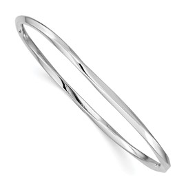 IceCarats 925 Sterling Silver 3.50mm Bangle Bracelet