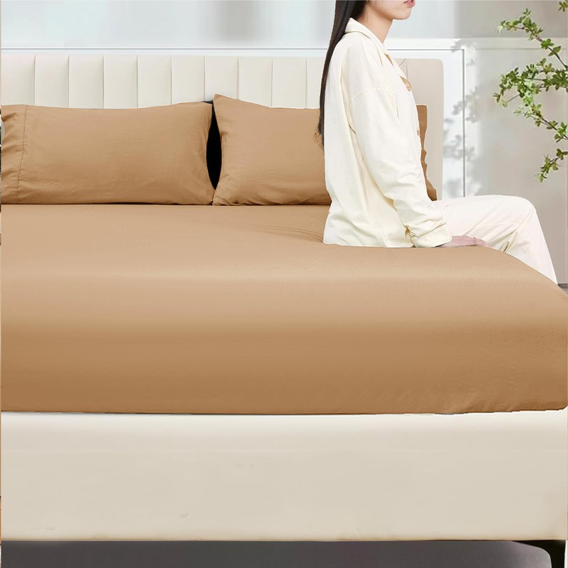 My Home Store Fitted Sheet 100% Egyptian Cotton 300TC Hotel