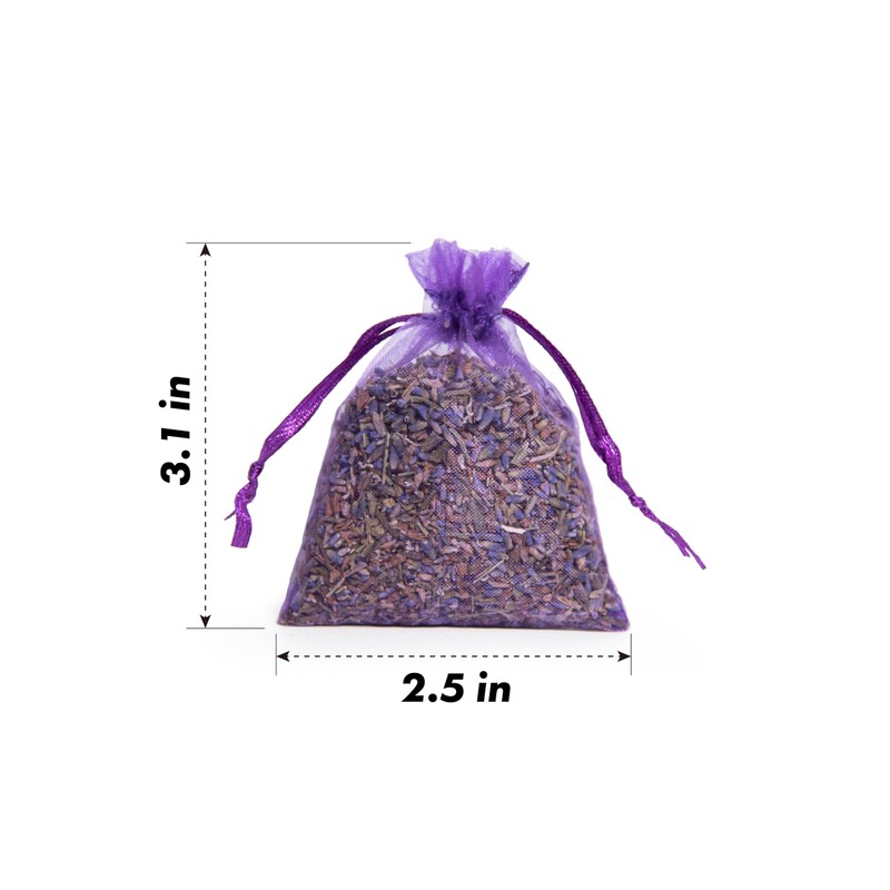 Lavande Sur Terre Bag of 100 Sachets Dried Lavender Flower