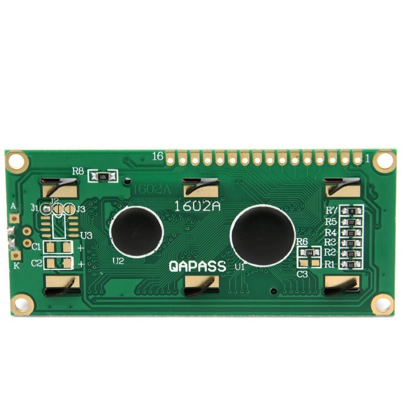 DollaTek 5V 1602 16x2 Character LCD Display Module Blue Black