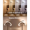 SIBRILLE Brown Floor Lamp, Modern Stepless Dimmable Standing Lamp with