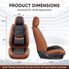 TIEHESYT Leather Car Seat Covers Full Set with Lumbar Support,