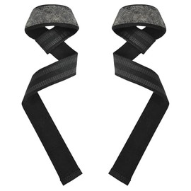 Ripples - Correas de levantamiento de pesas minimalistas negras de 26 pulgadas, para entrenamiento de potencia, para levantamiento de pesas, gimnasio, peso muerto, entrenamiento