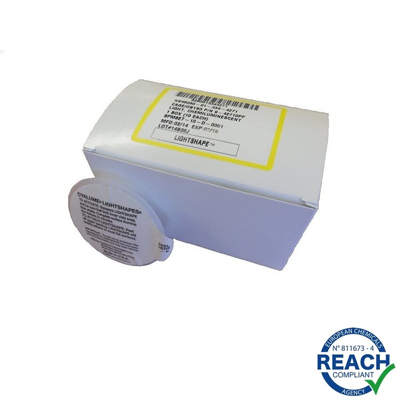 Cyalume Technologies SA9-42710AM Yellow 3'' Chemlight Military Grade Lightshape Circle