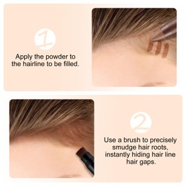 Boobeen Hairline Powder Stick, Hair Shadow Concealer for Thinning Hair, Waterproof Root Touch-Up to Quickly Cover Grey and Conceal Hair Loss