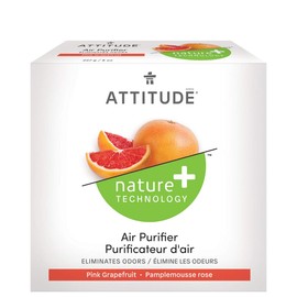 ATTITUDE Natural Air Purifier with Activated Carbon Filter, Hypoallergenic, Pink Grapefruit, 8 Oz, 15226