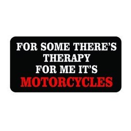 3pcs for Some There's Therapy for Me It's Motorcycles Funny Hard Hat/Helmet Vinyl Decal Sticker