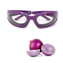 ZHjuju Onion Goggles,Tearless Glasses Eye Protect Durable Windproof Dustproof Eyes Protector Anti-splash Tearless Glasses for Cooking Biking Kitchen for Women Men Home Kitchen Purple
