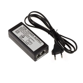 KALEA-INFORMATIQUE External POE Power Over Ethernet 220V to 24V 1A Power Supply + on wires 4 and 5 and - on wires 7 and 8. RJ45 input and output.
