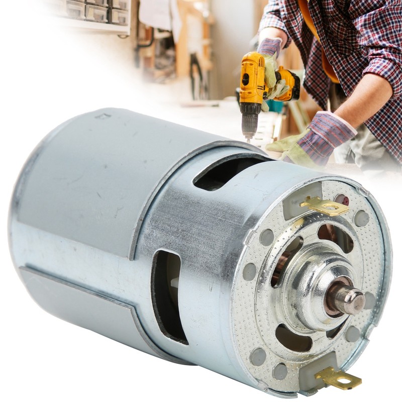 12V - 24V DC Electric Drill Motor 775 Single Ball
