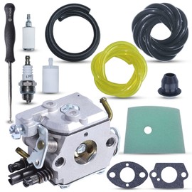 Haishine 588171156 Carburettor Kit for Husqvarna 223L 224L 322L 323L 123L 326L 326LS 123C 123L 123LD 223R 322C 322R 323C 325C 325CX 325L Trimmer with Spark Plug + Fuel Line + Screwdriver