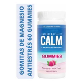 Natural Vitality 60 Gomitas Antiestrés Calm Sabor Frambuesa Limón