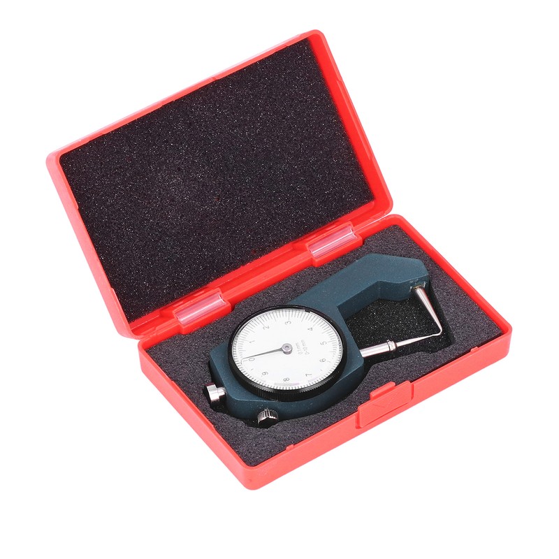 Dial Thickness Gauge Curved Tip Head 0 to 10mm Range