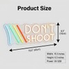 ARC "Don't Shoot" Neon Sign for Game Room - Funny