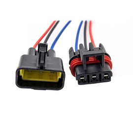 3 Way Metri-Pack 280 Series Sealed Automotive Connector Harness Plug - 30 AMP, 16 AWG Wire - Compatible with Part Numbers 12040977 & 15300003