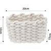 Double Pack Storage Baskets Changing Basket Small Basket Braided Basket