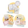 Kutsuwa DE003ABC-3SKU Tape Cutter Musteno Ribbon Bons, 3 Color Set