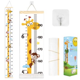 Height Chart for Kids,Baby Height Growth Chart,Wall Hanging Measuring Ruler for Baby Girls Boys Toddler Bedroom (Yello Giraffe)