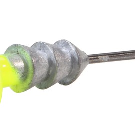 Berkley Fusion19 Hybrid Jighead, Chartreuse, Size 4/0 Hook, 3/8 oz, Sticky Sharp Hook Point, Conical Bait-Keeper, High-Def Details and Realistic 3D Eye