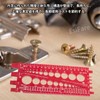 EsiFare Nut Bolt Thread Gauge Screw Nut Measuring Gauge Bolt