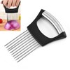 SSKHE Stainless Steel Onion Slice Holder, Multifunctional Tomato Slicer Onion