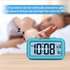 Peakeep Night Light Digital Alarm Clock Battery Operated with Indoor