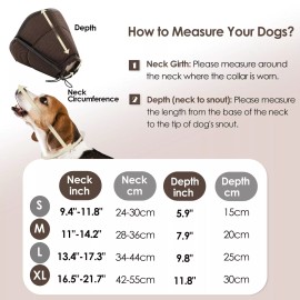 AOFITEE Dog Cone for Dogs After Surgery, Dog Collar to Prevent Licking Wounds
