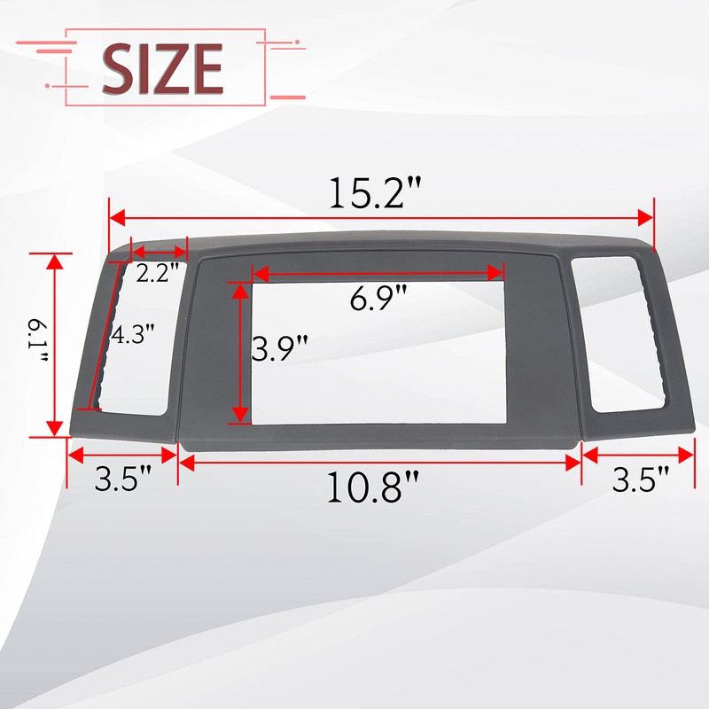 7BLACKSMITHS Double Din Radio Dash Compatible with 2005-2007 Jeep Grand