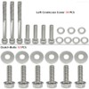 GOLKNHA 164 PCS Polished Stainless Steel Engine Bolt Screw Kit