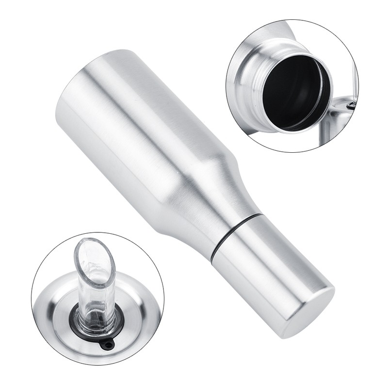 Stainless Steel Olive Oil Bottle Leakproof Vinegar Dispenser Kitchen Spice