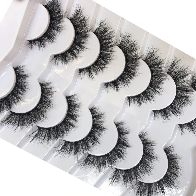 Pooplunch False Eyelashes Cat Eye Look Natural Fluffy Lashes Wispy