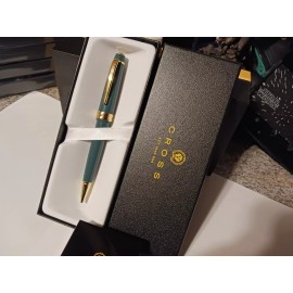 Cross Classic Green and Gold Ballpoint Pen New Christmas BIRTHDAY $100 NEW Gift