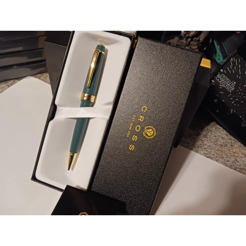 Cross Classic Green and Gold Ballpoint Pen New Christmas BIRTHDAY