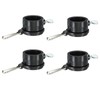 sourcing map Flag Pole Rings Mounting Clips Rotating Adjustable Fasteners