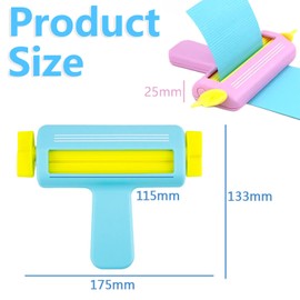 2 Stück Craft Paper Crimper Wellenform Shaper Making Tool Papier Bastelwerkzeuge Papier Crimper Werkzeug Crimper Papier für DIY, Kunst, Kartenmaterial und Scrapbooking, Dekoration Machen (Rosa & Blau)